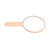 Handheld Makeup Plain Mirror Wood Round