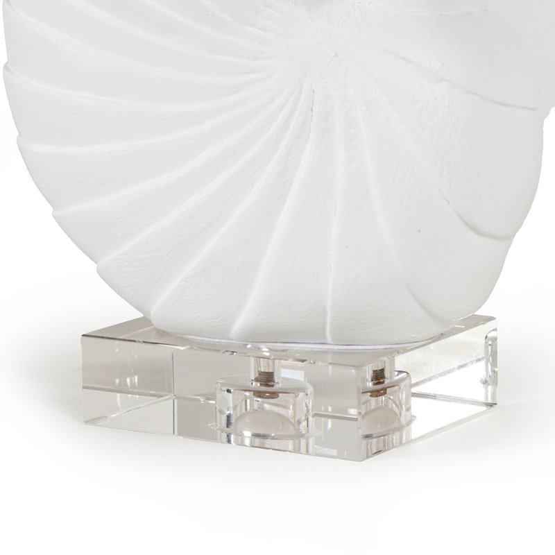 Nautilus Shell Small (White), 10.75" H x 8" W x 5.25" D