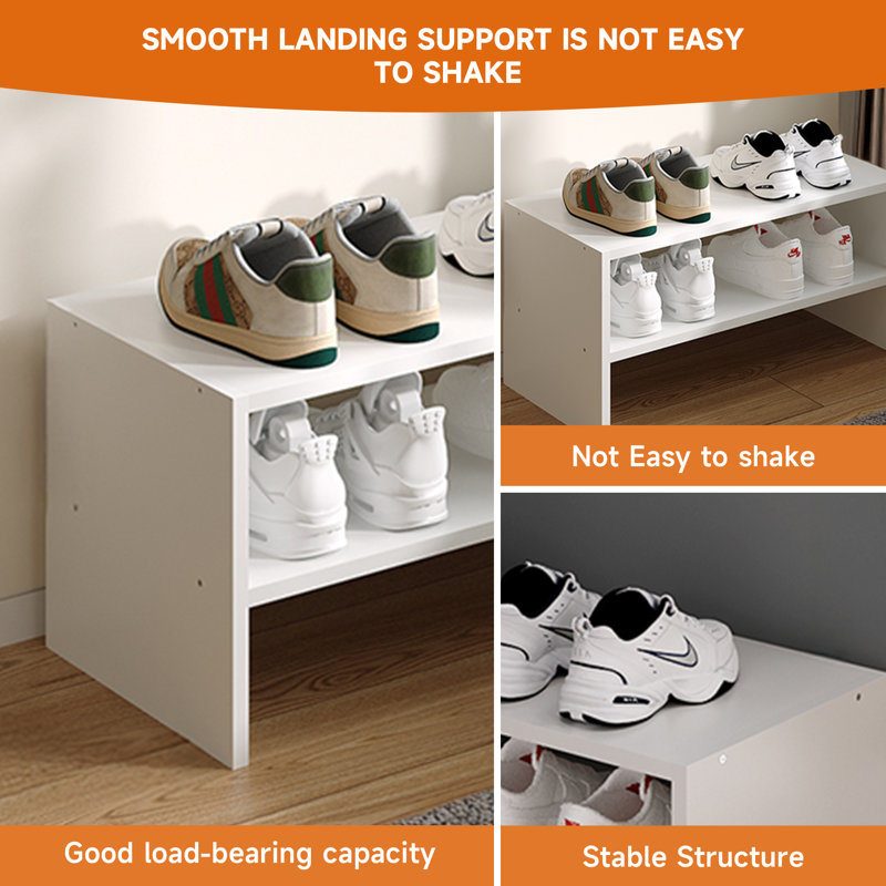 6 Pair Stackable Shoe Rack