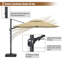Parasol en porte-à-faux carré Cheetara-86927257