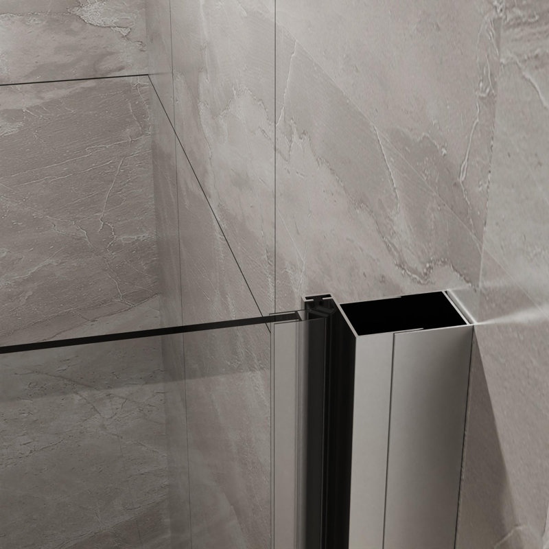 34"W x 72"H Pivoting Shower Door, Chrome