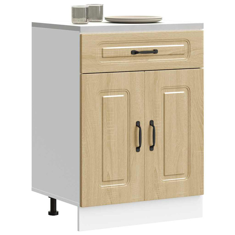 Kitchen Base Cabinet Kalmar Engineered Wood, Sonoma Oak