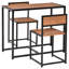 Ensemble de table de salle à manger 3 pièces pour 2 personnes, table de cuisine et chaises, ensembles de salle à manger pour petits espaces