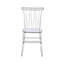 Ensemble de 2 chaises empilables en acrylique transparent de style Chiavari