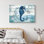 «Marine Lifes In The Sea Seahorse under the Sea with Anchor Amphibians Beach», reproduction sur toile tendue