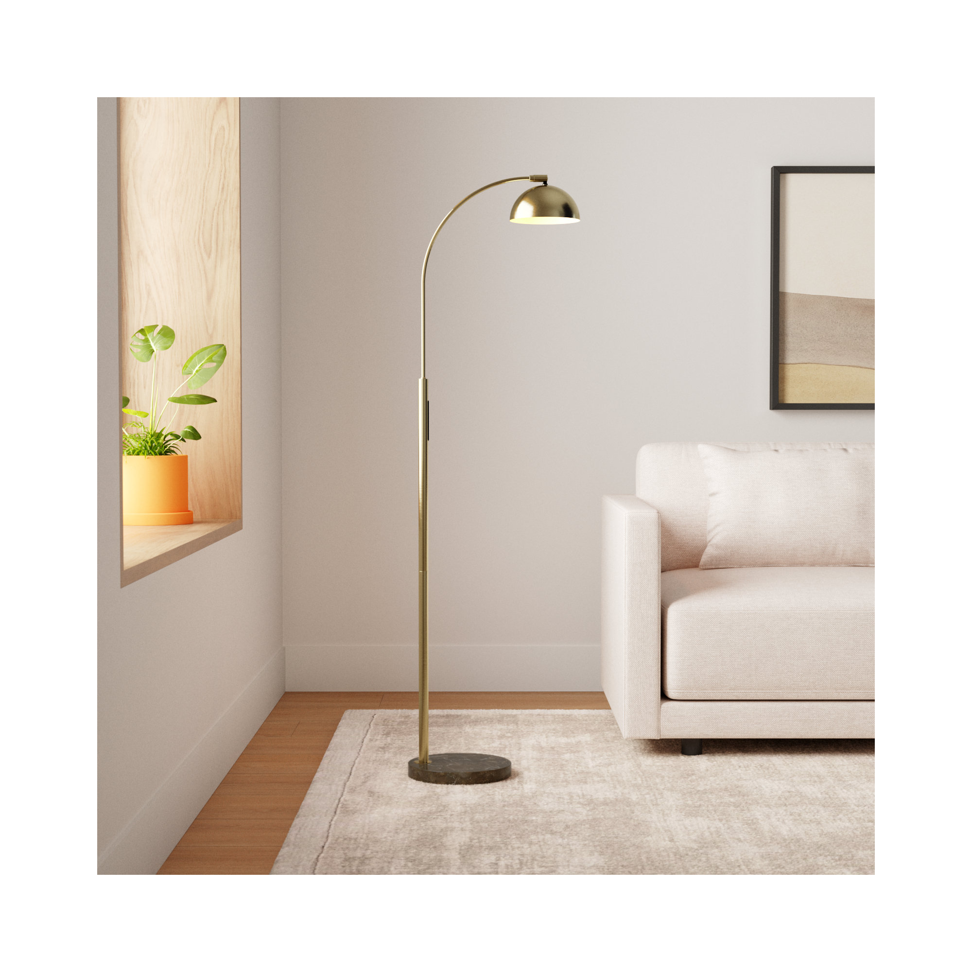 Badlingham 57.75'' Dimmable LED Floor Lamp