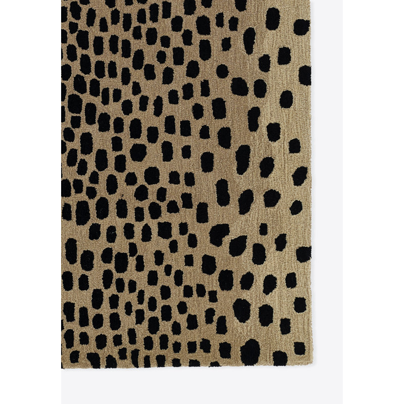 Hand Tufted Wool Animal Print Area Rug, Rectangle 2' x 3'