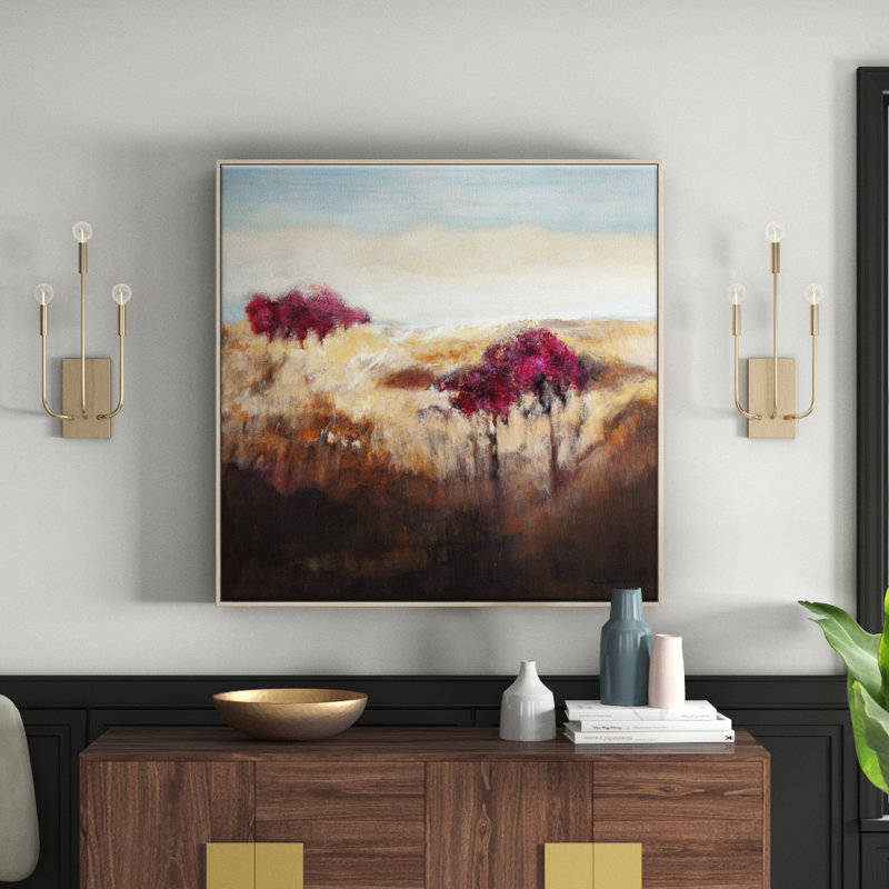 Cherry Pop by Lydia Ben-Natan - Painting on Canvas, 41cm H x 41cm W, Timber