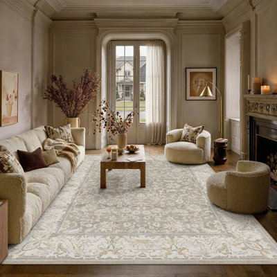 Nestiva Oriental Machine Washable Area Rug