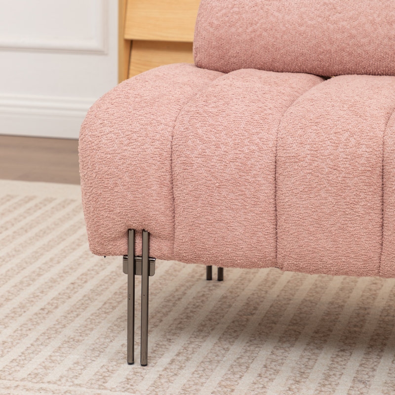 Banc de rembourrage de 52 po Ashyiah, Rose
