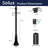 Solus 6ft. Surface Mount Lamp Post with Decorative Cross Arm, Convenience Outlet, Dusk-to-Dawn Photocell Sensor and and Decorative Base Cover