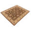 Tapis brun en laine noué à la main 7 pi 11 po x 10 pi Baccio