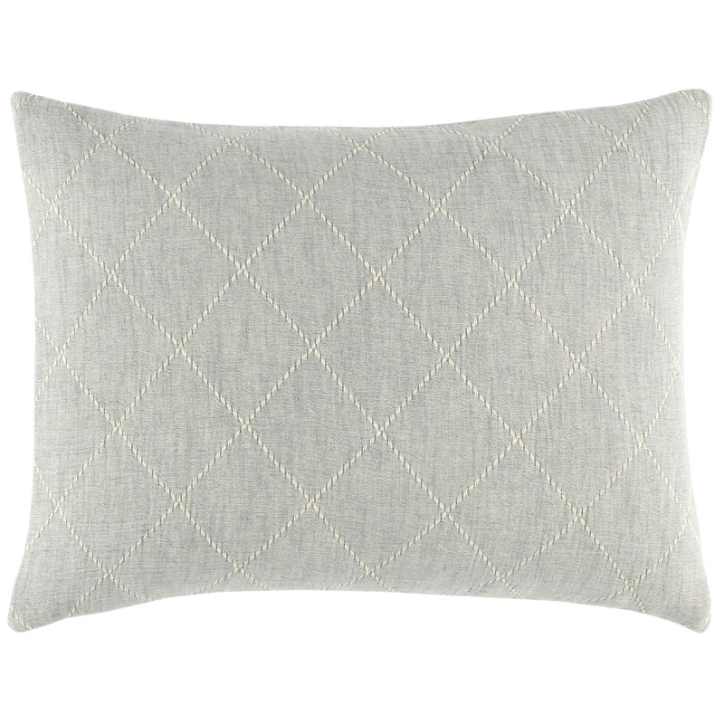 Tilden Natural/Grey Matelasse Sham, Dutch Euro