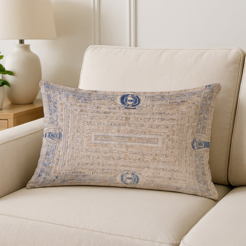 Coussin décoratif intérieur et extérieur Modern, Gris abstrait 86, Rectangle H 18 po x l 25 po