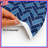Blue Herringbone Pattern Quilted Thin Bedspread-132415522