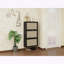 Armoire de rangement à chaussures en rotin à 3 portes avec base en métal et tablettes doubles-198546839