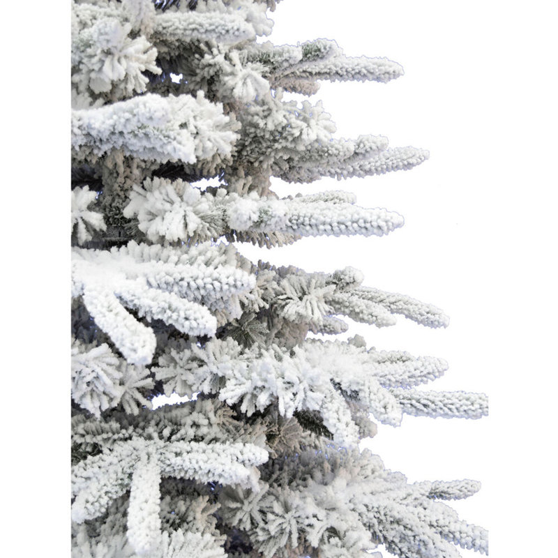 Arbre de Noël artificiel pin blanc enneigé 7,5 pi Christmas Time