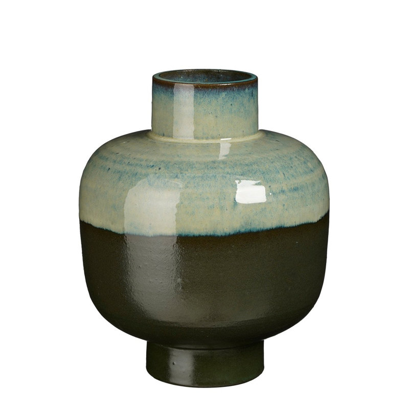 Ciacci Terracotta Table Vase, Green