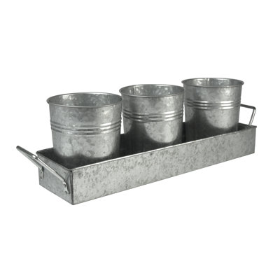 Evelett Metal Rectangle Flatware Caddy