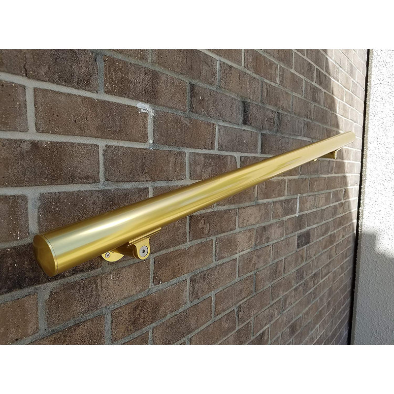 Ensemble de rampe en aluminium, H 1,97 po x l 36 po x P 1,97 po, Or