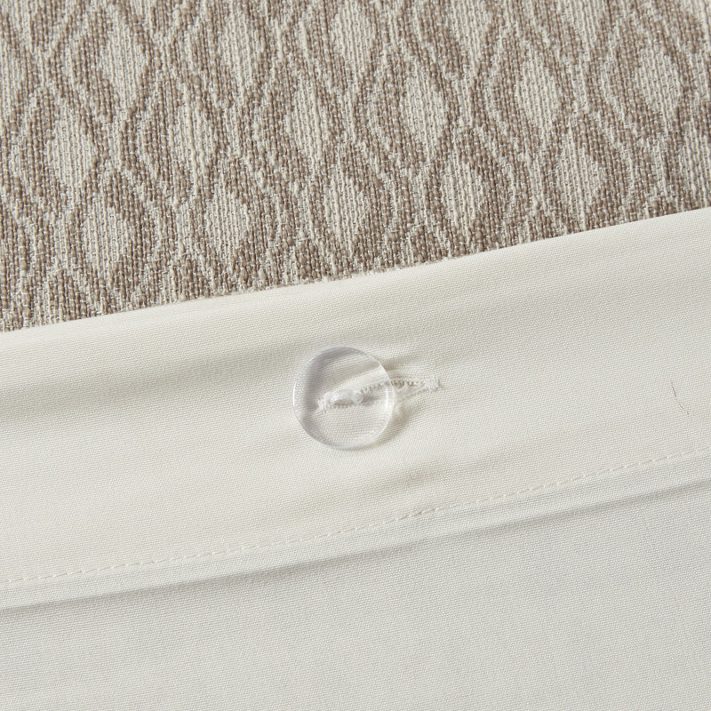 Ivory Queen Cotton Jacquard Comforter Set with Button Accents