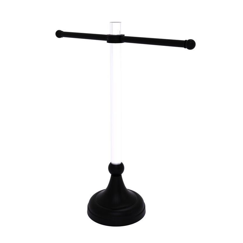 Porte-serviettes de comptoir Jarrell, Noir mat
