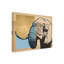 «Gold Geometric Elephant II» sur toile-1019309898