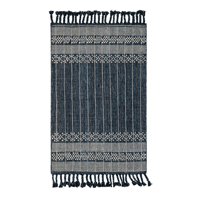 Cosmina Striped Indoor / Outdoor Rug, Rectangle 5'1" x 8'