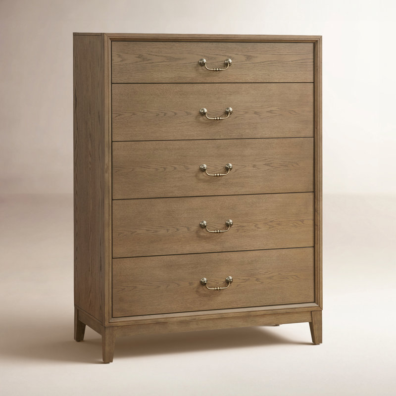 Bartlett 5 Drawer Chest, Brown
