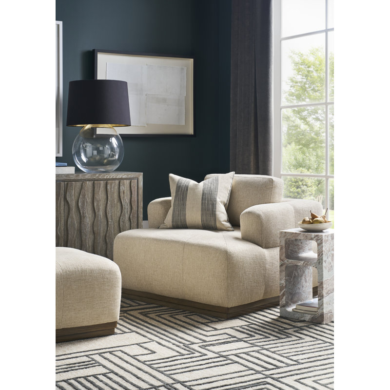 Thom Filicia Home Armchair, Worthy Snow, Havana