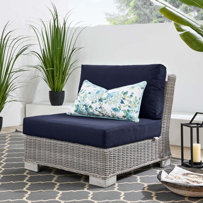 Chaise sans accoudoirs en rotin pour l'extérieur Conway