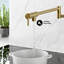 Robinet d'eau rÃ©tractable mural Ivy, noir mat-109110367