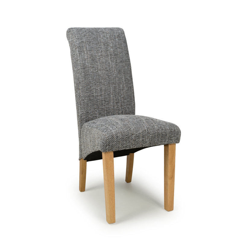 Donoghue 50cm H Polyester Blend Upholstered Side Chair, Grey