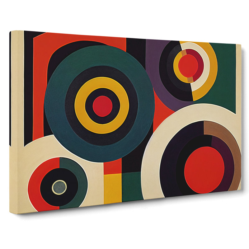 Vinyl Record Art Abstract - Wrapped Canvas Print, 50cm H x 76cm W x 3cm D