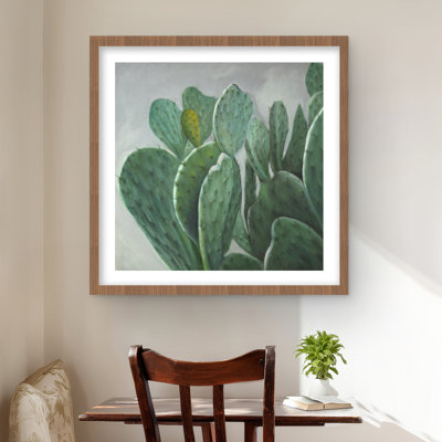Paddle Cactus - Hyperrealist Botanical Print for Home Decor