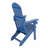 Outdoor Patio Lounge Chair, Dark Blue Color, Made Of Sturdy HIPS Material, Equipped With 304 Stainless Steel Accessories-1578336478