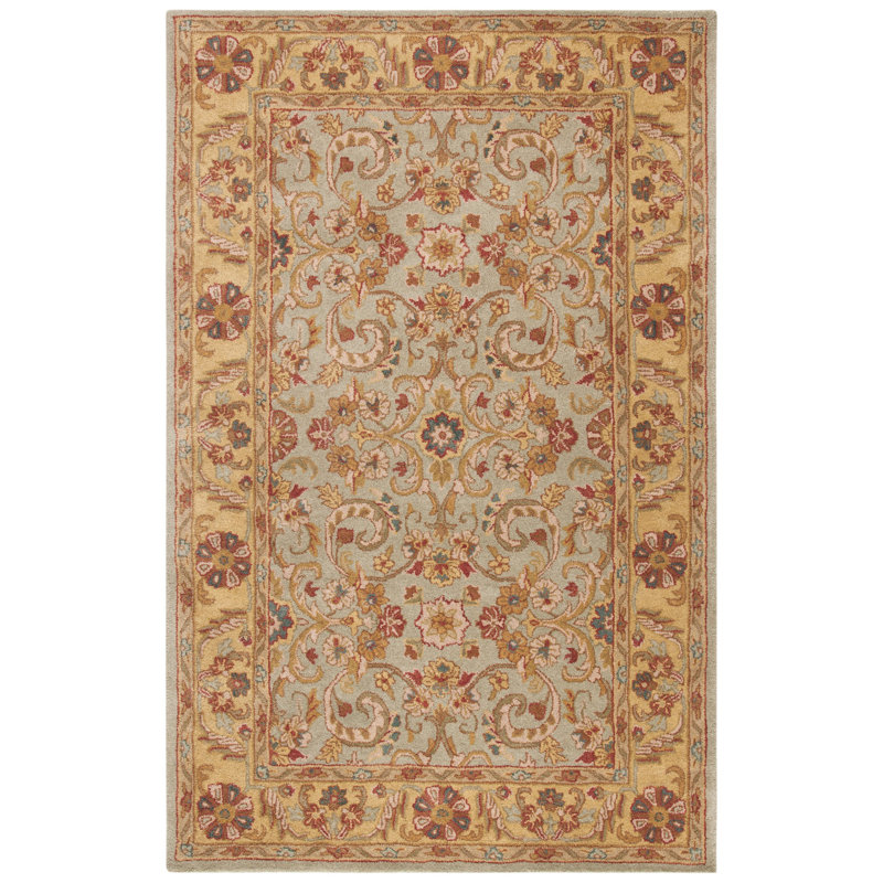 Tapis oriental en laine / coton / latex touffeté à la main Cranmore, Rectangle 4 pi x 6 pi