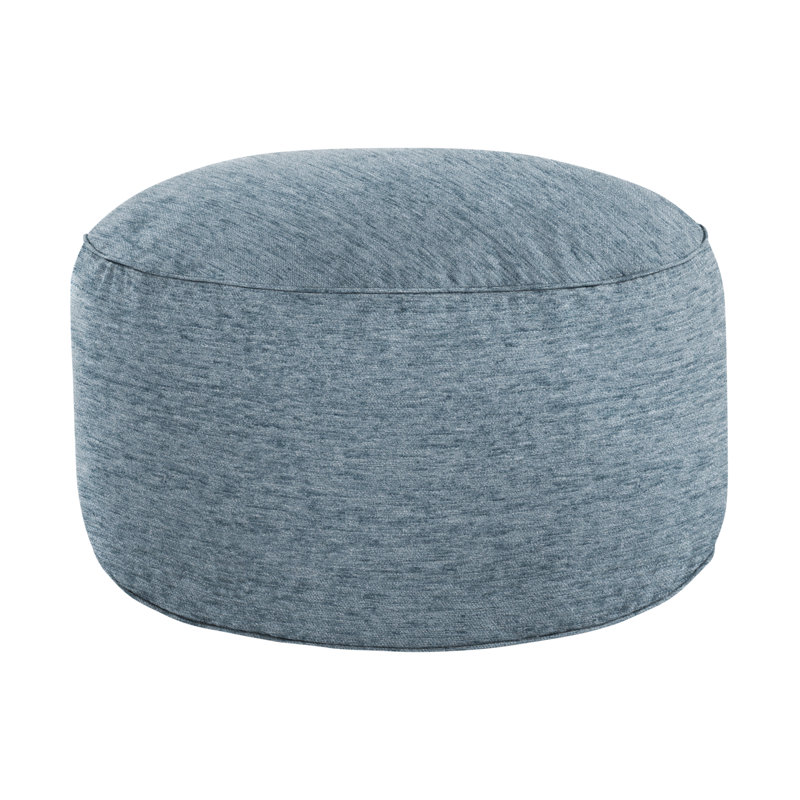 Jahmad Upholstered Pouf, Green 100% Polyester