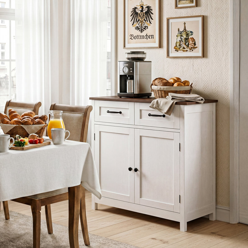 80cm Sideboard, Brown