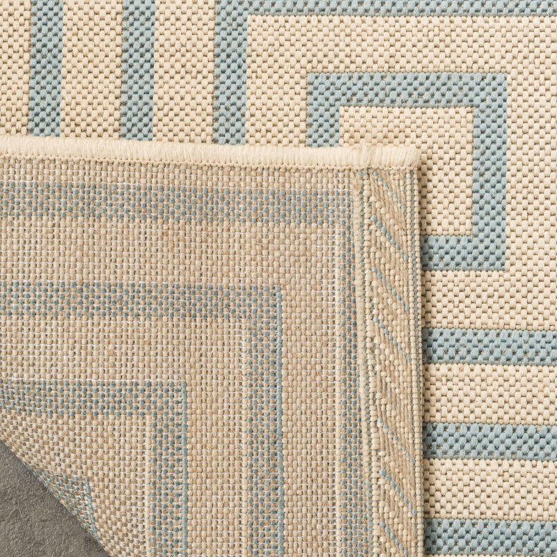 Kelli Linden 100 Performance Geometric Indoor/Outdoor Area Rug, Rectangle 5'3" x 7'6"