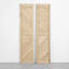 Solid Oak Barn Door with Single Bi-Folding System-105287607