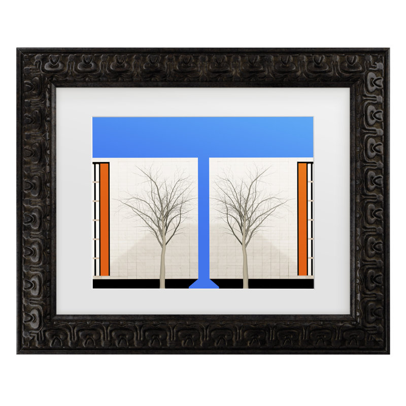 Bolog Inge Schuster Twins Matted Framed Art, 14.5" H x 17.5" W
