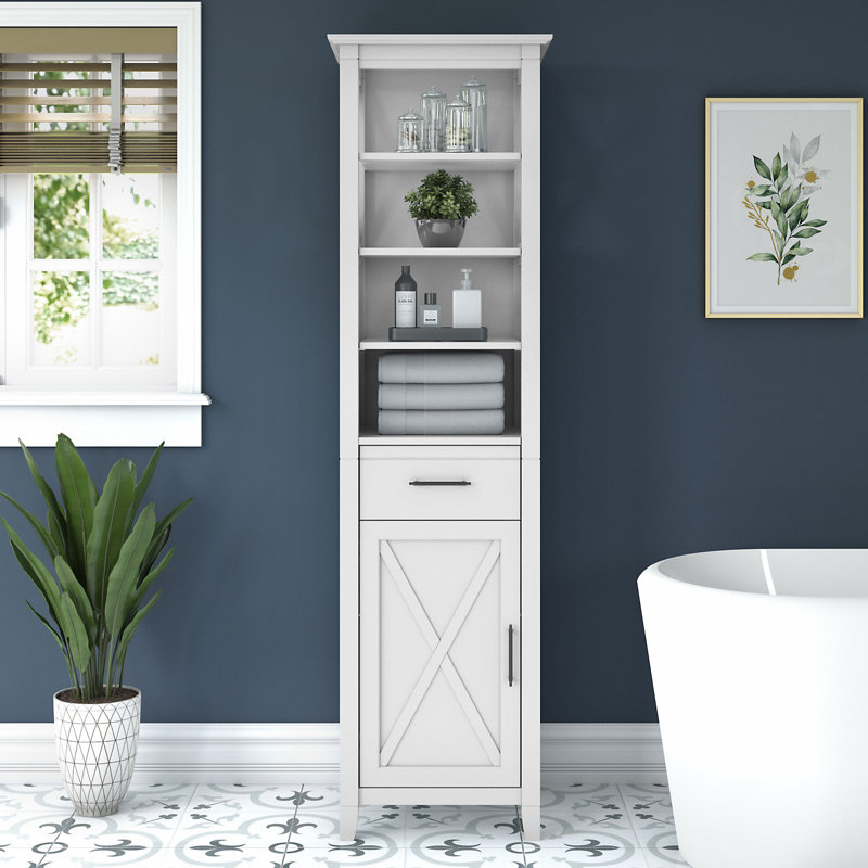 Edion Linen Cabinet, White Ash