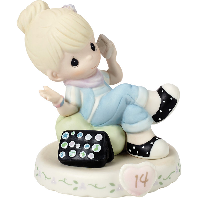 Figurine 4,53 pouces Precious Moments, Jaune
