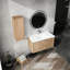 Meuble-lavabo de salle de bain avec lavabo et armoire latérale - 36 po-2083761429