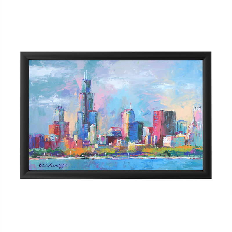 Chicago 5 par Richard Wallich-reproduction d’art sur toile encadrée