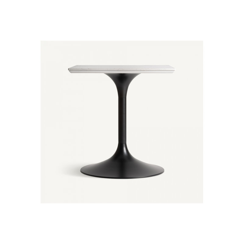 Table de bar Ullaland, Blanc, Noir, H 30 po x L 28 po x l 28 po