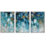 «Cerulean Cityscape», 3 pièces sur toile-98804205-98804206