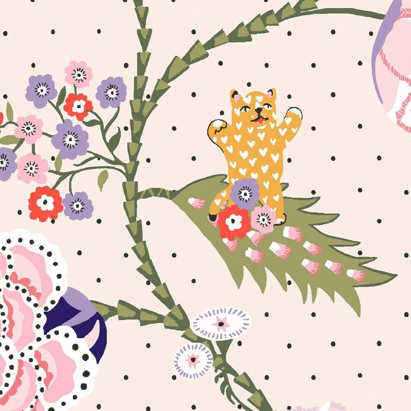 Cath Kidston 304.8m x 1.3m Matte Wallpaper Roll, Neutral
