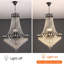Luminaire suspendu en cristal 9 lumières